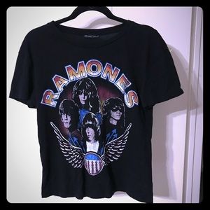 Ramones Black T-Shirt by Zara Brand New-Size Small